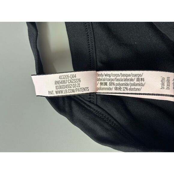 Victoria's Secret Women’s Black Bralette Bra Size Medium stretchy - Picture 5 of 8